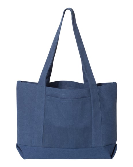 Front view of Seaside Cotton Pigment Dyed Resort Tote