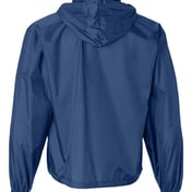 Back view of Packable Half-Zip Hooded Pullover Jacket
