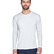 Front view of Adult Cool & Dry Sport Long-Sleeve Performance Interlock T-Shirt