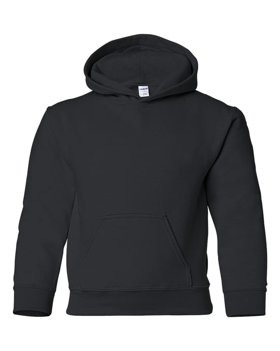 Front view of Heavy Blend™ Youth Hooded Sweatshirt