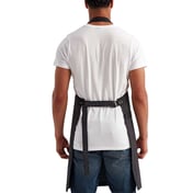 Back view of Annex Oxford Apron With Pocket