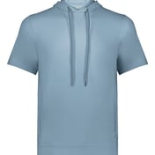 Front view of Eco Revive™ Ventura Soft Knit Short Sleeve Hoodie