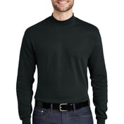 Front view of Interlock Knit Mock Turtleneck