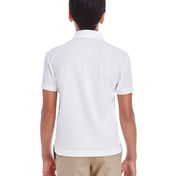 Back view of Youth Origin Performance Piqué Polo