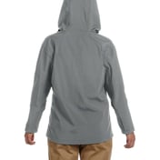Back view of Ladies’ Soft Shell Hooded Jacket