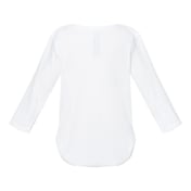 Back view of Infant Long Sleeve Baby Rib Bodysuit
