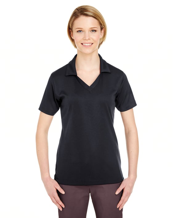 Front view of Ladies’ Platinum Performance Jacquard Polo WithTempControl Technology