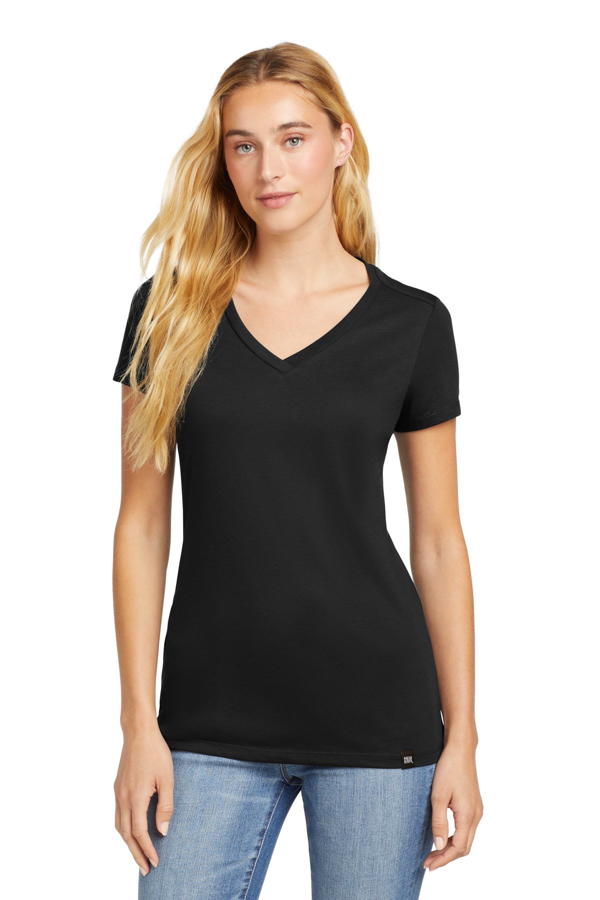 Front view of Women’s Heritage Blend V-Neck Tee