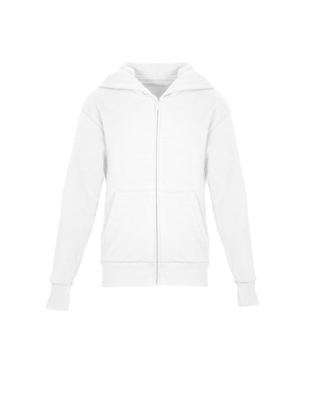 Front view of Youth Santa Cruz Full-Zip Hooded Sweatshirt