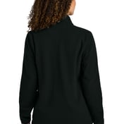 Back view of Women’s Textured Full-Zip Fleece Jacket