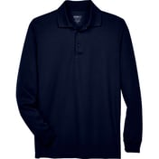 Front view of Tall Pinnacle Performance Long Sleeve Piquéé Polo