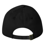 Back view of Heavy Brushed Twill Unstructured Cap