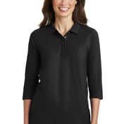 Front view of Women’s Silk Touch 3/4-Sleeve Polo