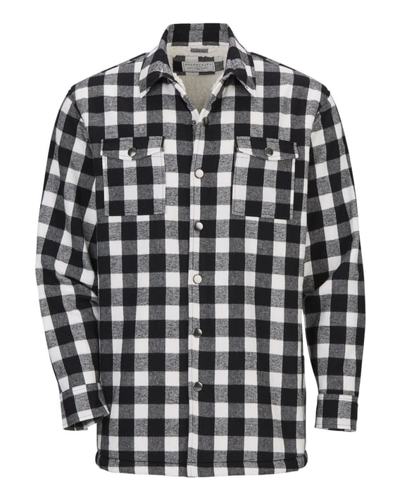 Front view of Flannel Sherpa Workshirt