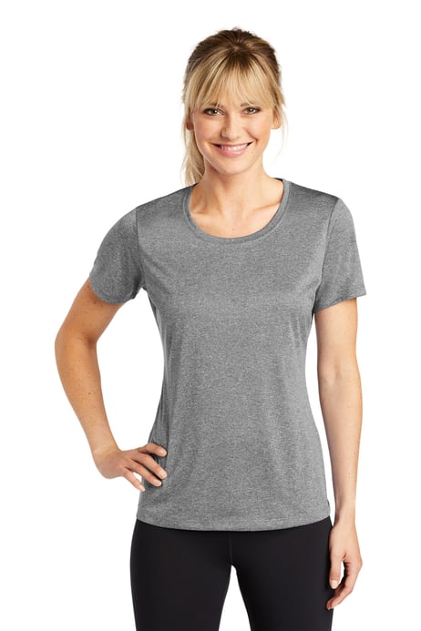 Front view of Women's Heather Contender Scoop Neck Tee