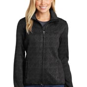 Front view of Women’s Sweater Fleece Jacket