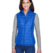 Front view of Ladies’ Prevail Packable Puffer Vest