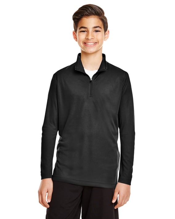 Front view of Youth Zone Performance Quarter-Zip