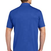 Back view of Embossed PosiCharge&reg; Tough Polo&reg;