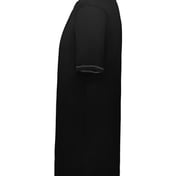 Side view of Youth Super Soft-Spun Poly T-Shirt