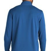 Back view of Microterry 1/4-Zip Pullover