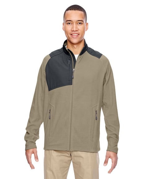 Front view of Men's Excursion Trail Fabric-Block Fleece Jacket