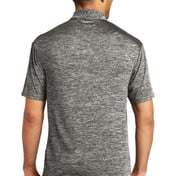 Back view of PosiCharge ® Electric Heather Polo