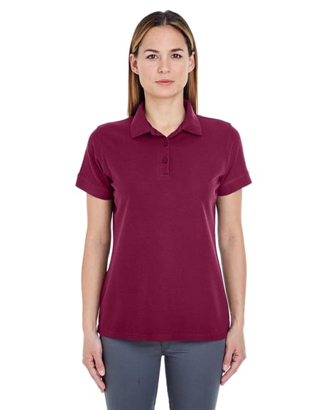 Front view of Ladies' Basic Blended Piqué Polo