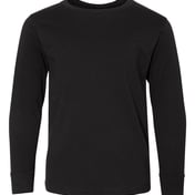 Front view of Youth Fine Jersey Long Sleeve Tee