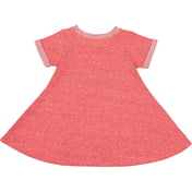 Back view of Toddler Girl’s Harborside Melange French Terry Twirl Dress