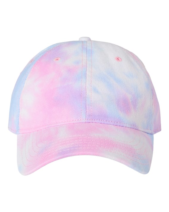 Front view of Tie-Dyed Dad Hat