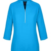 Front view of Women’s Perfect Fit™ Three-Quarter Sleeve Crepe Tunic