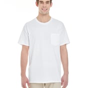 Front view of Unisex Heavy Cotton Pocket T-Shirt