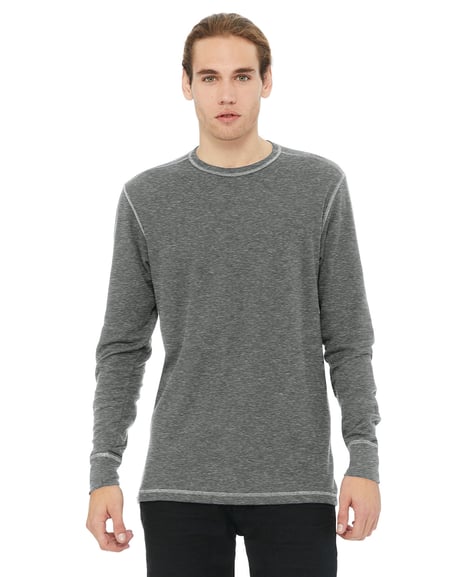 Frontview ofMen’s Thermal Long-Sleeve T-Shirt