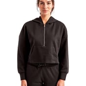 Front view of Women’s Alice Half-Zip Hooded Sweatshirt