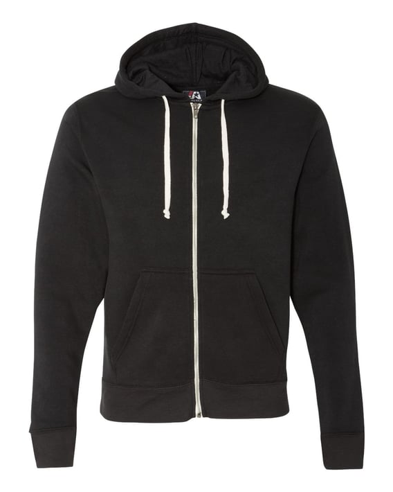 Front view of Triblend Full-Zip Hooded Sweatshirt
