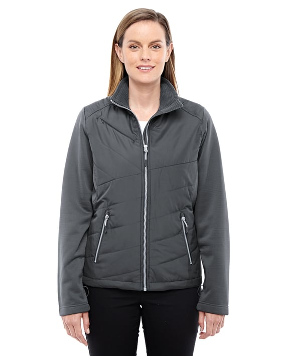 Front view of Ladies’ Quantum Interactive Hybrid Insulated Jacket