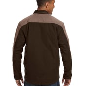 Back view of Men’s 100% Cotton 12oz Canvas/3oz Polyfill Insulation Tall Horizon Jacket