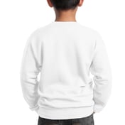 Back view of Youth Core Fleece Crewneck Sweatshirt