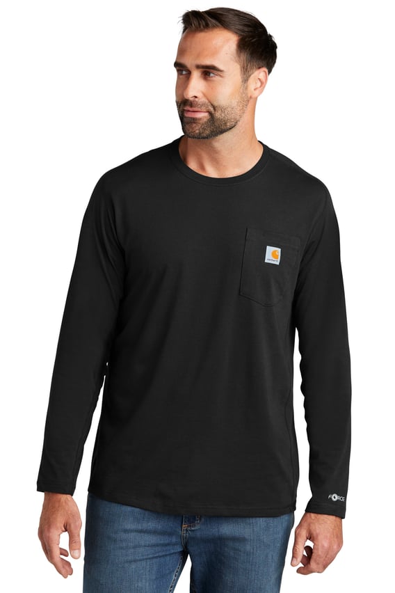 Front view of Force&reg; Long Sleeve Pocket T-Shirt