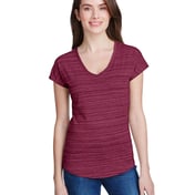 Front view of Ladies’ Streak V-Neck T-Shirt