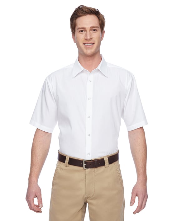 Front view of Men’s Advantage Snap Closure Short-Sleeve Shirt