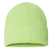 Back view of Sustainable Chunky Rib Cuffed Beanie