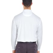 Back view of Cool & Dry Long Sleeve Mesh Piqué Polo