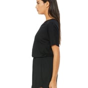 Side view of Ladies’ Flowy V-Neck Dress