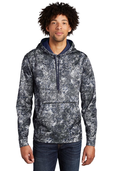 Front view of Sport-Wick&reg; Mineral Freeze Fleece Hooded Pullover