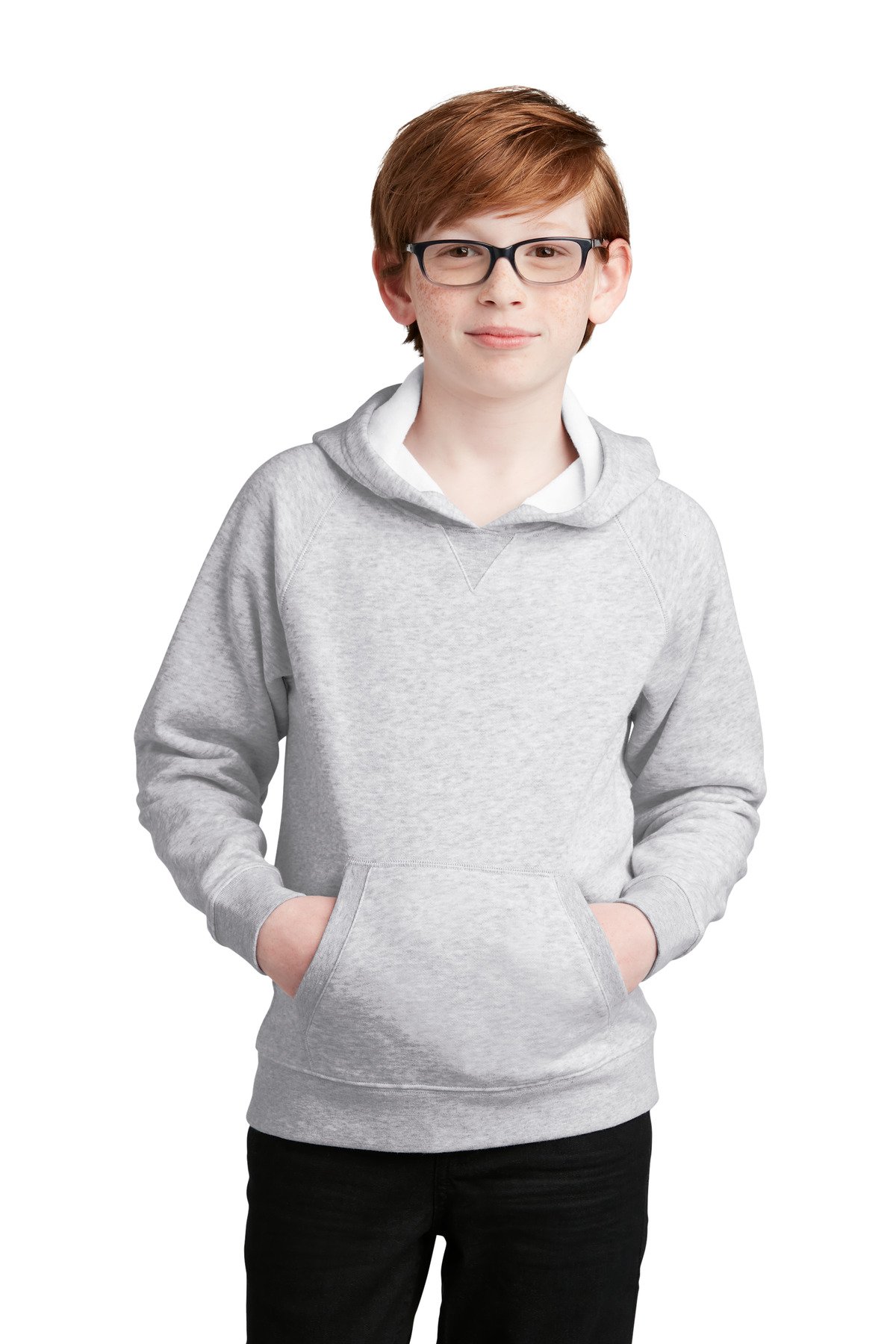 Front view of Youth Drive Fleece Pullover Hoodie
