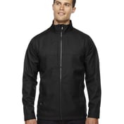 Front view of Men’s City Textured Three-Layer Fleece Bonded Soft Shell Jacket