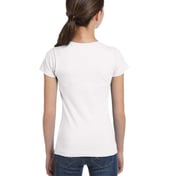 Back view of Girls’ Fine Jersey T-Shirt