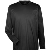Front view of Cool & Dry Sport Long Sleeve Performance Interlock T-Shirt